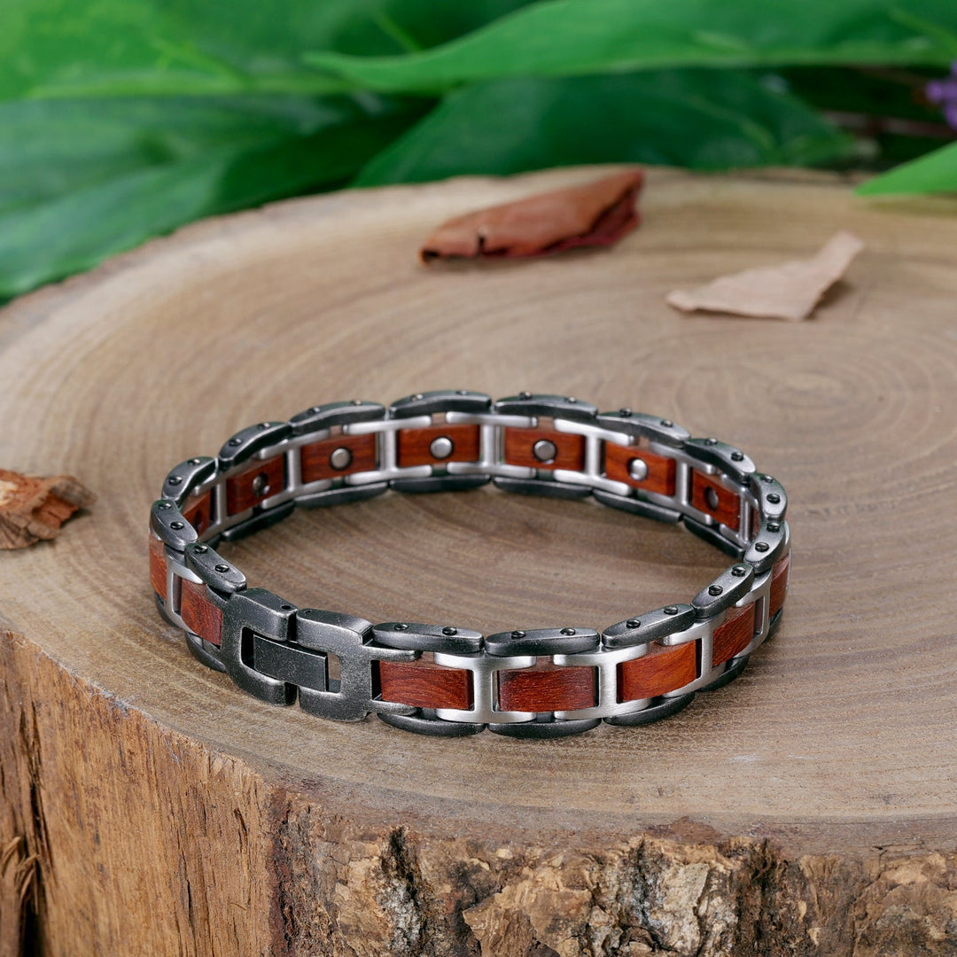 Helende Armbandenset 'Wood' - Magnetox